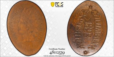 1893 Elongated M&D-2c Columbian Expo MS62