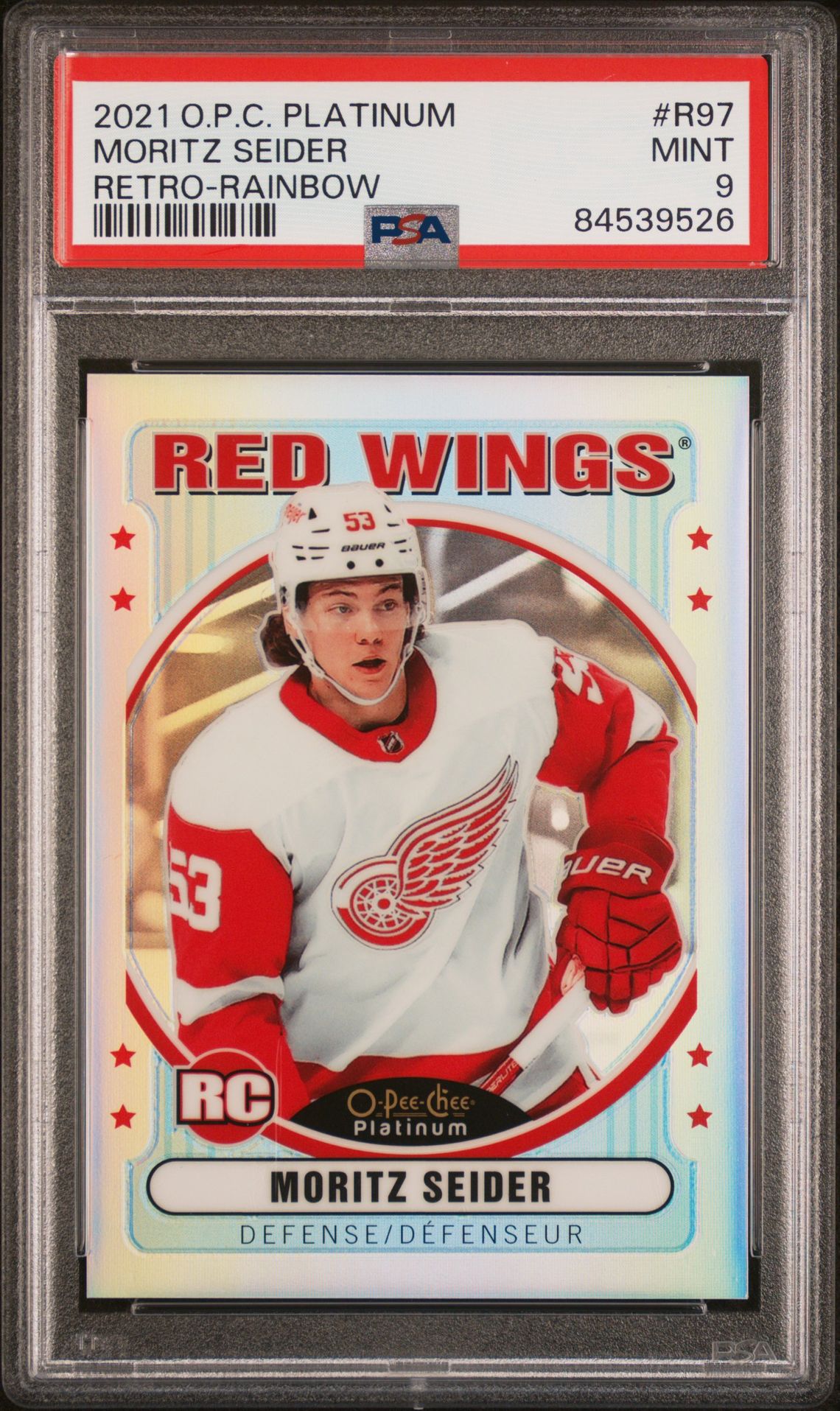 2021 Upper Deck O-Pee-Chee RAINBOW #R-97 Moritz Seider front
