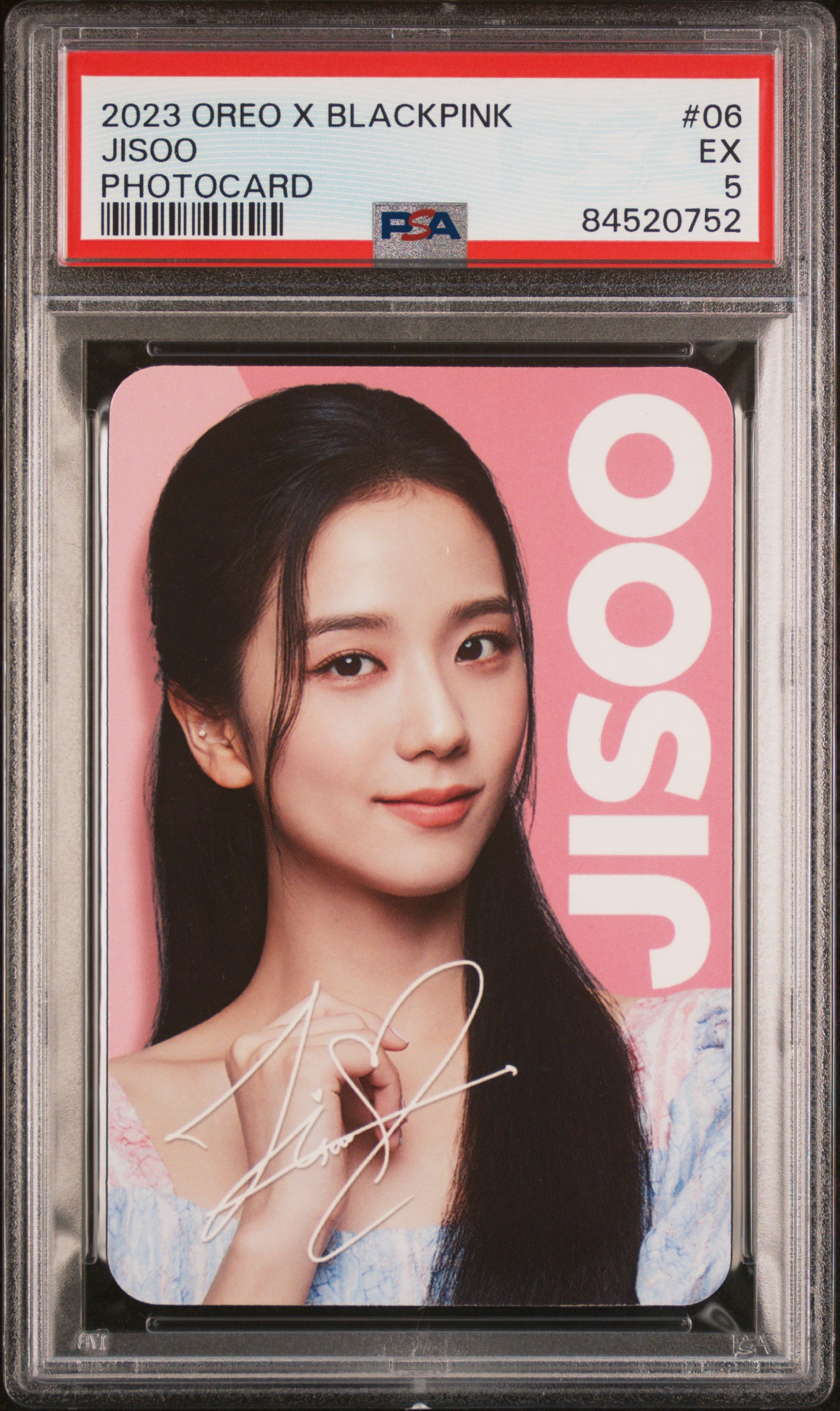 2023 OREO X BLACKPINK PHOTOCARDS #06 JISOO PHOTOCARD