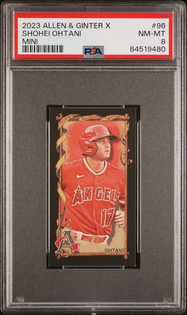 2023 Topps Allen & Ginter X Mini #96 Shohei Ohtani PSA 8 on