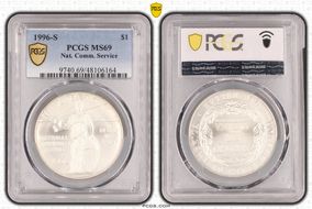 1996-S $1 Nat. Comm. Service MS69