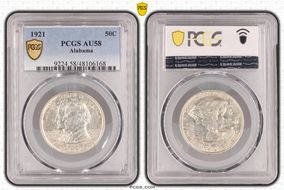 1921 50C Alabama AU58