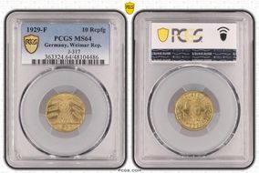 1929-F 10 Rcpfg J-317 MS64