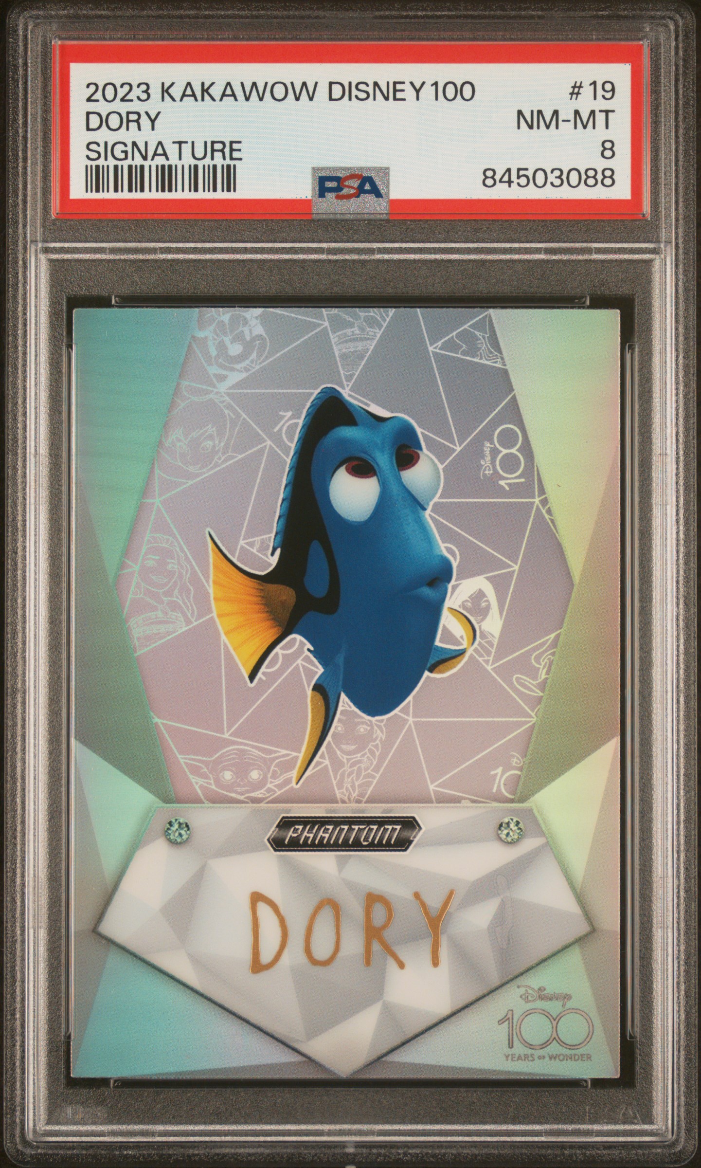 2023 KAKAWOW PHANTOM DISNEY100 WONDROUS CHARACTER SIGNATURE #19 DORY SIGNATURE