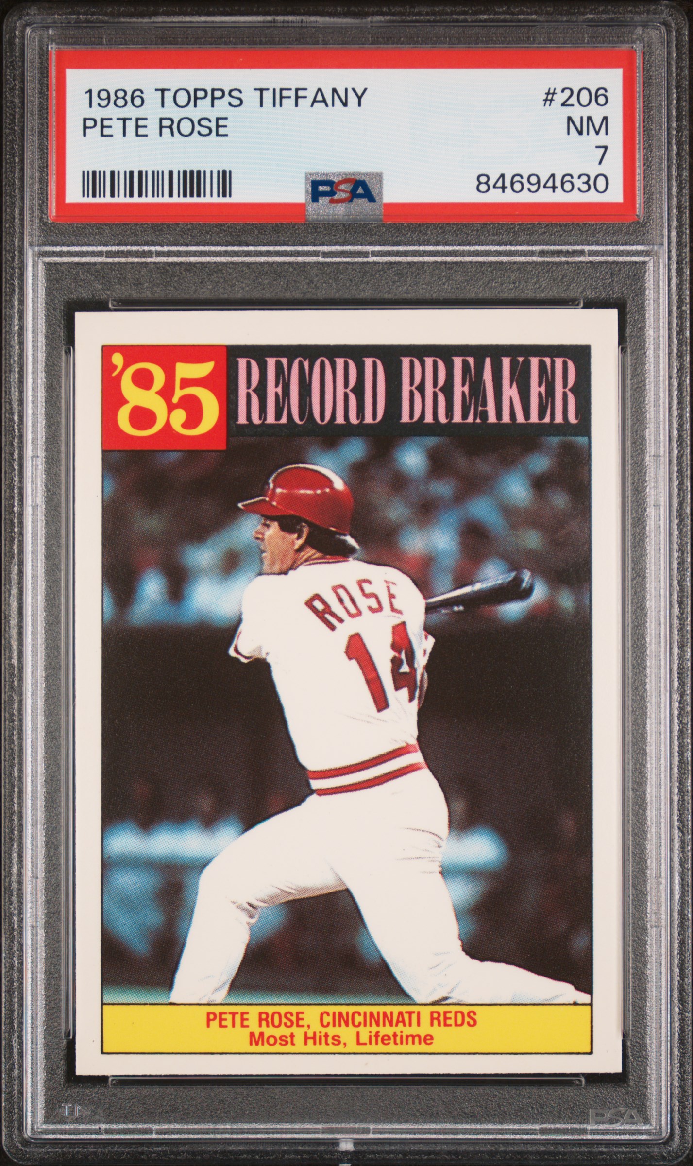 1986 TOPPS TIFFANY #206 PETE ROSE