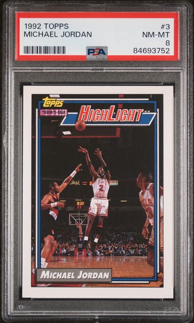 Michael jordan topps sales 1991 92 highlight