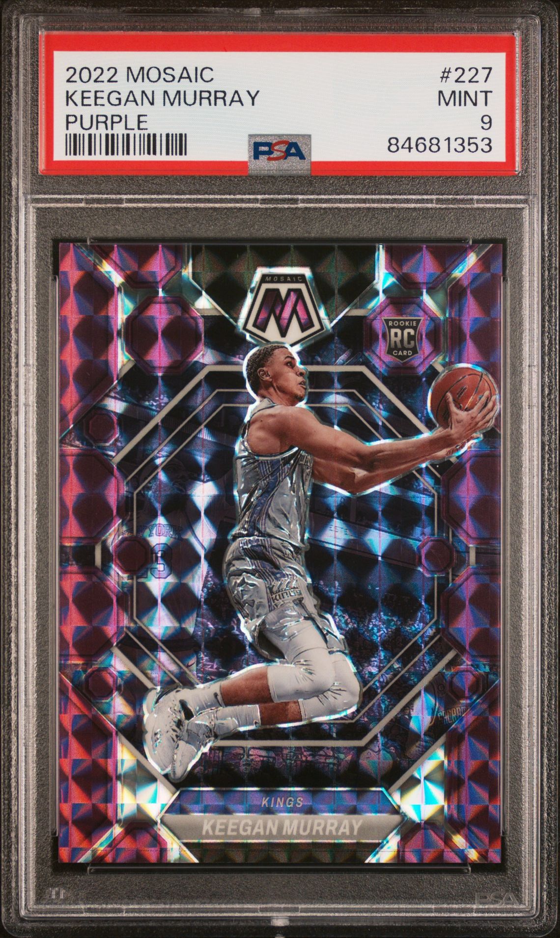 2022 Panini PANINI MOSAIC PURPLE #227 Keegan Murray front