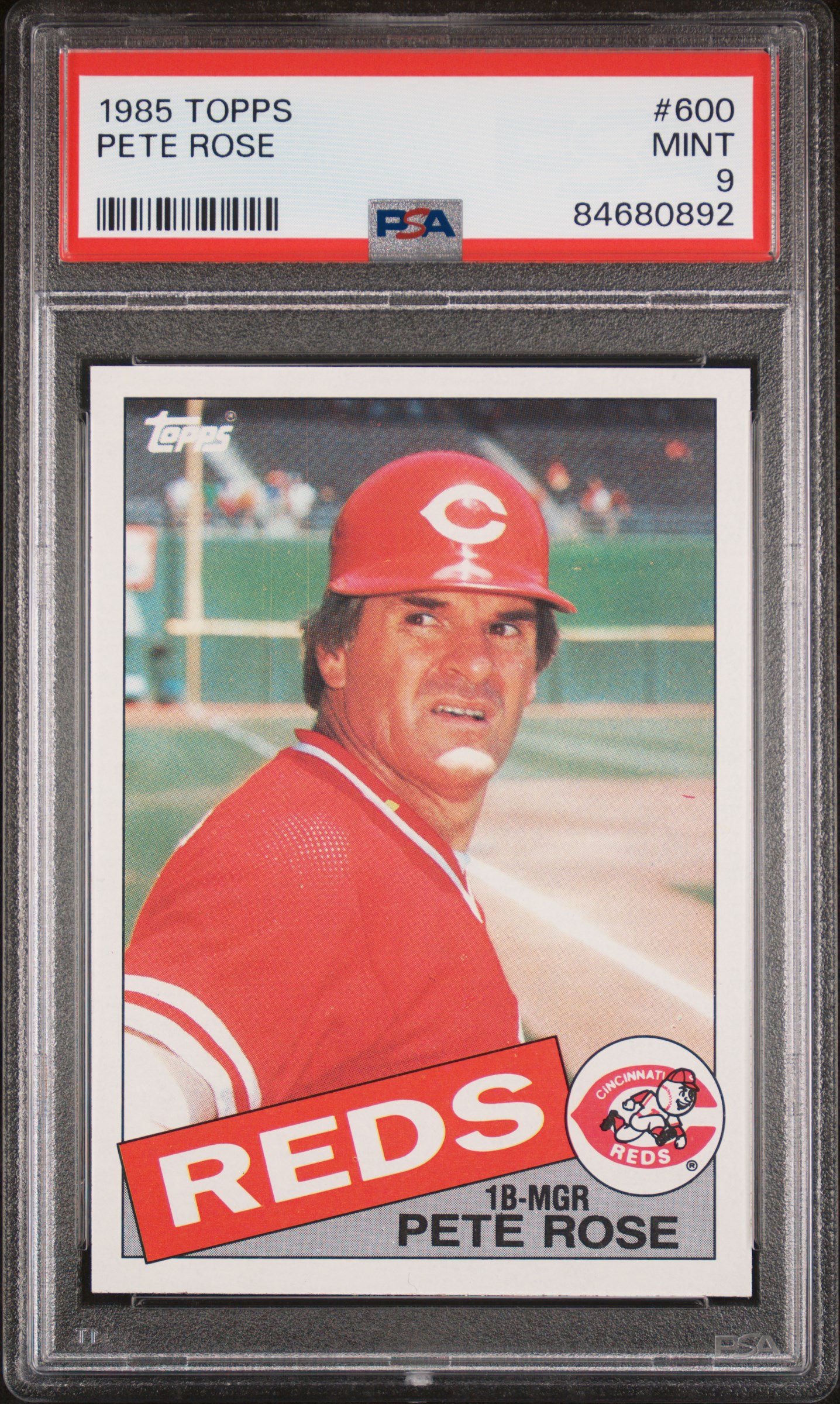 1985 TOPPS #600 PETE ROSE
