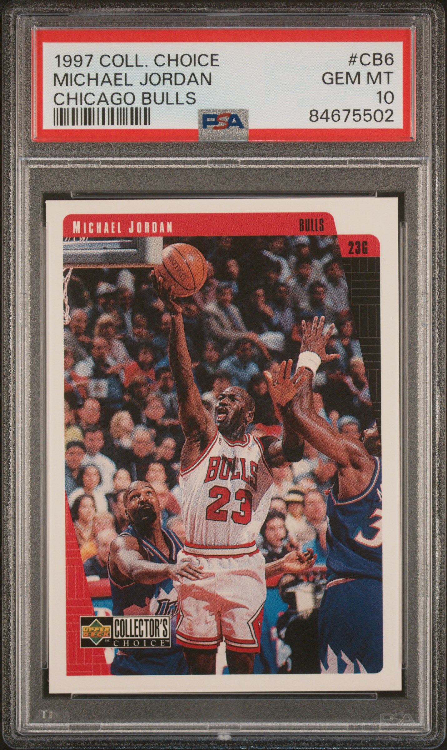 1997 COLLECTOR'S CHOICE CHICAGO BULLS #CB6 MICHAEL JORDAN CHICAGO BULLS