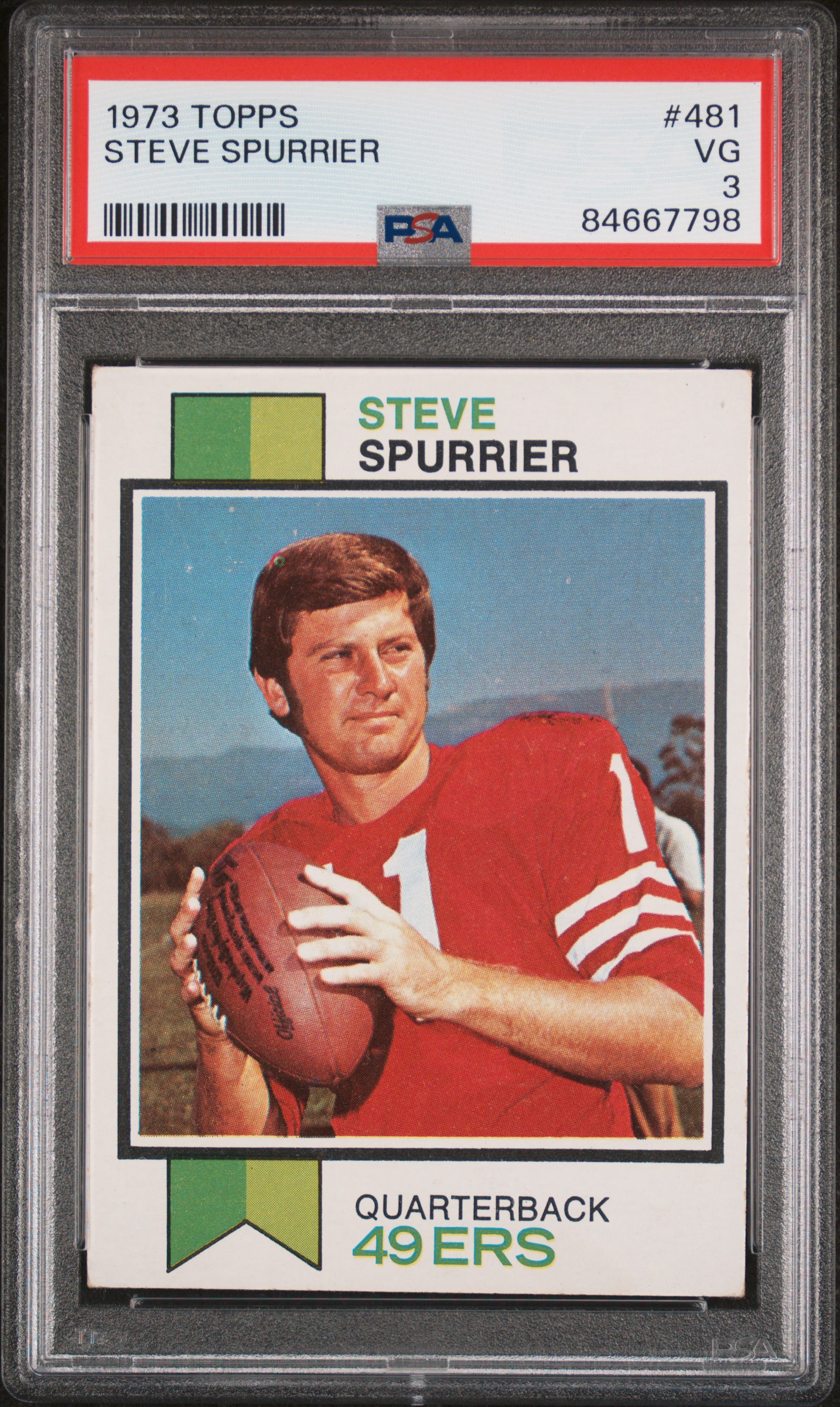 1973 TOPPS #481 STEVE SPURRIER