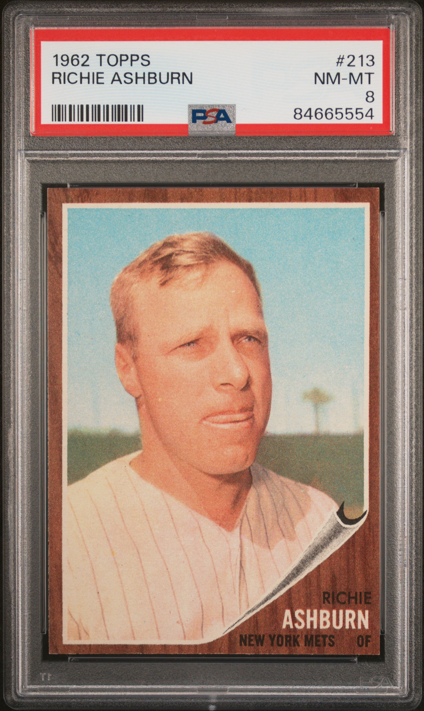 1962 TOPPS #213 RICHIE ASHBURN