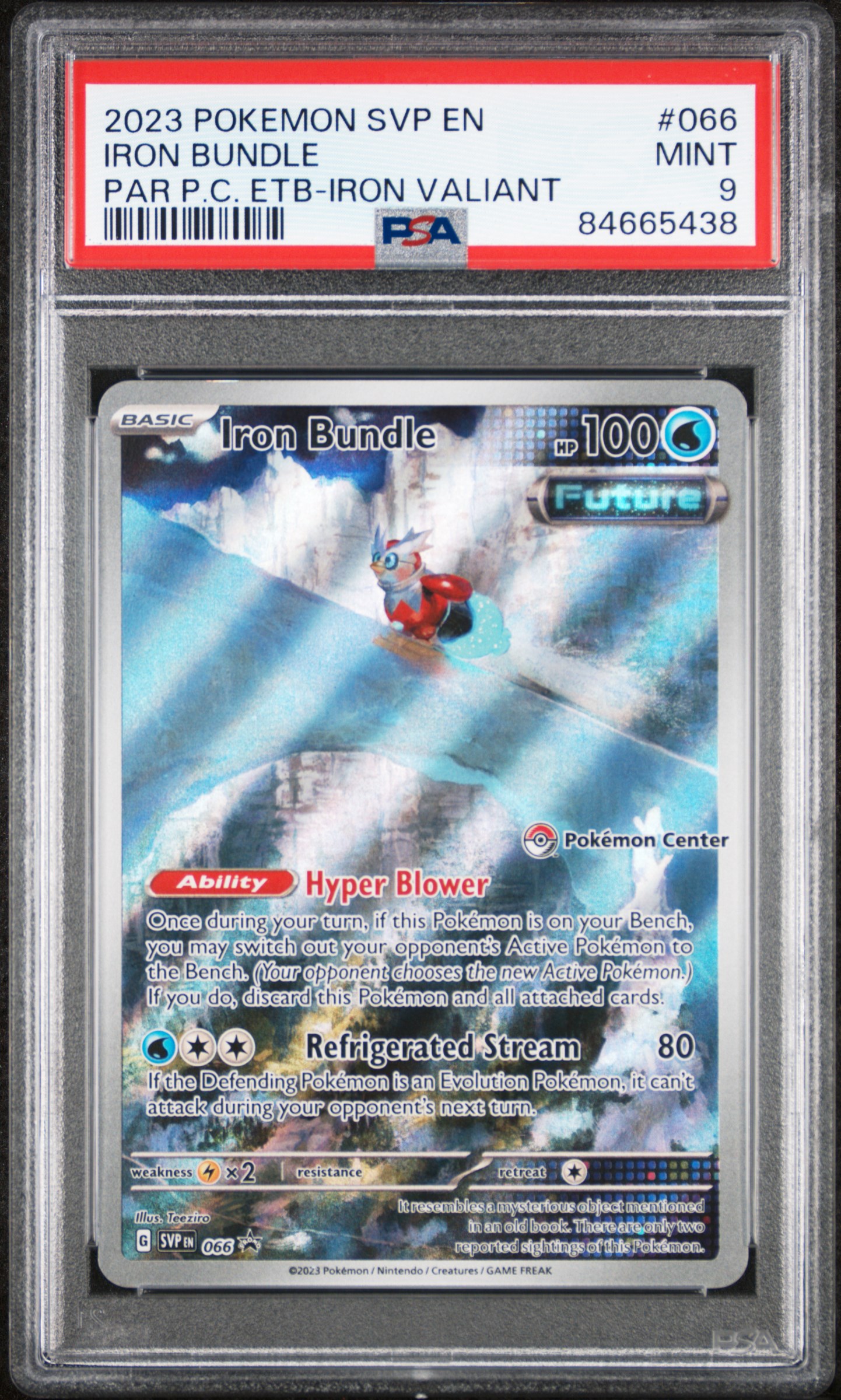2023 POKEMON SVP EN-SV BLACK STAR PROMO #066 IRON BUNDLE PAR PC ETB-IRON VALIANT
