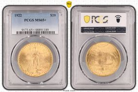 1922 $20 MS65+
