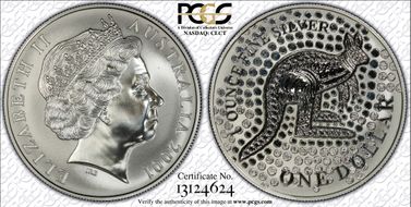 2001 $1 Kangaroo Ag MS69