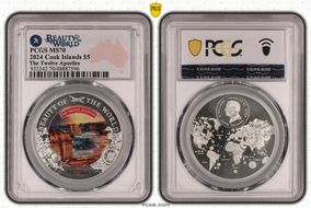 2024 $5 The Twelve Apostles Beauty of the World MS70