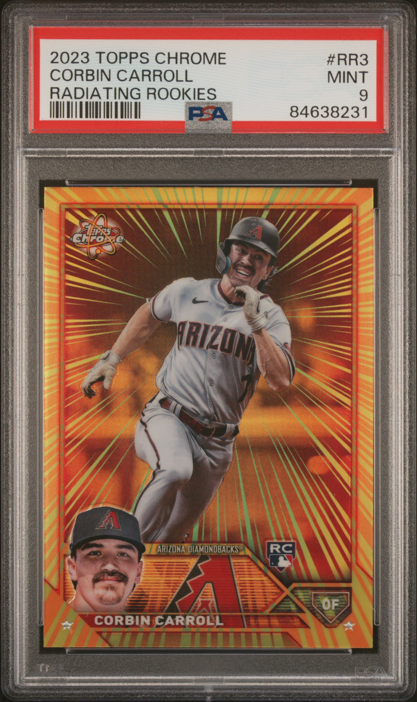 2023 TOPPS CHROME RADIATING ROOKIES #RR3 CORBIN CARROLL