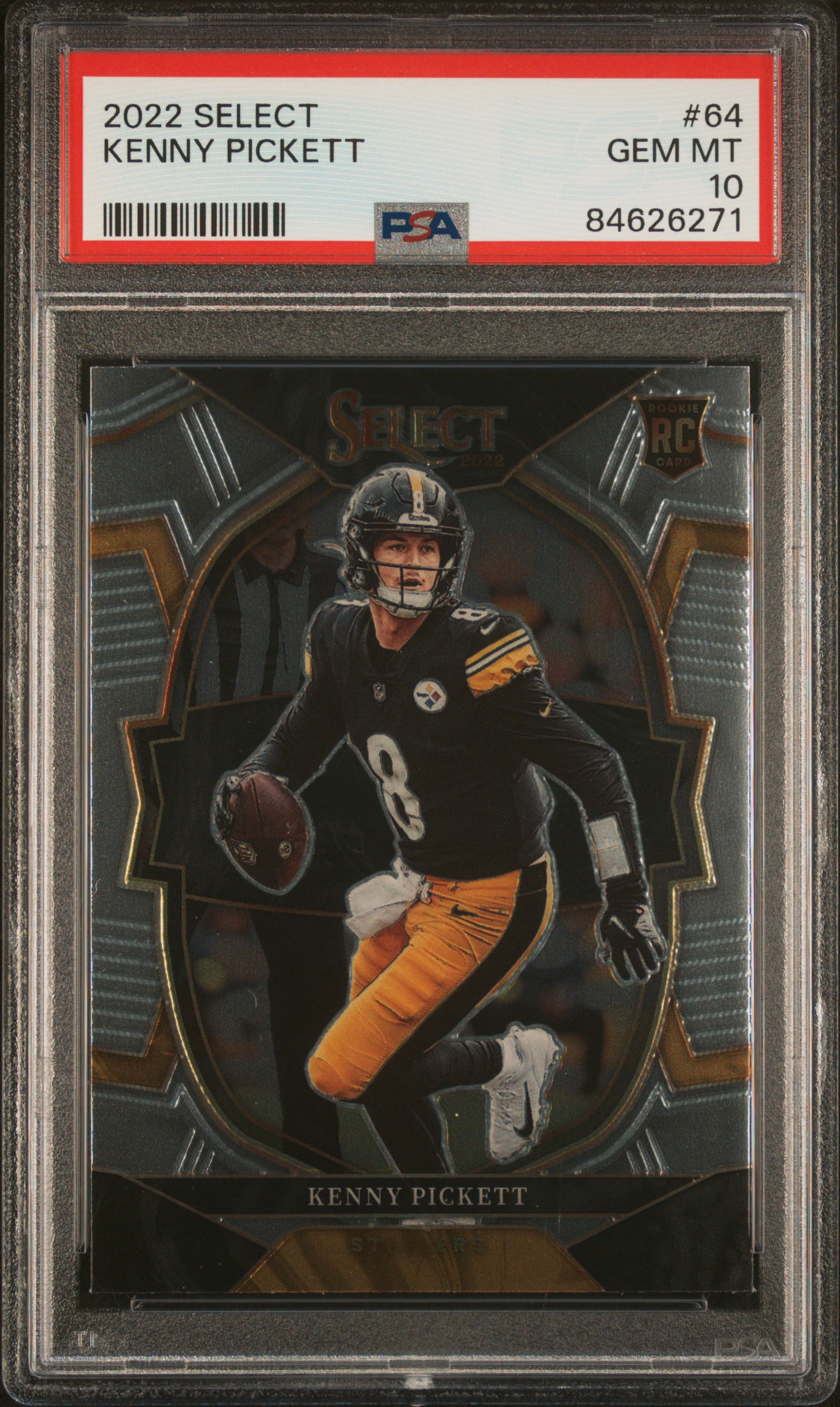 2022 Panini PANINI SELECT MAROON PRIZM #64 Kenny Pickett front
