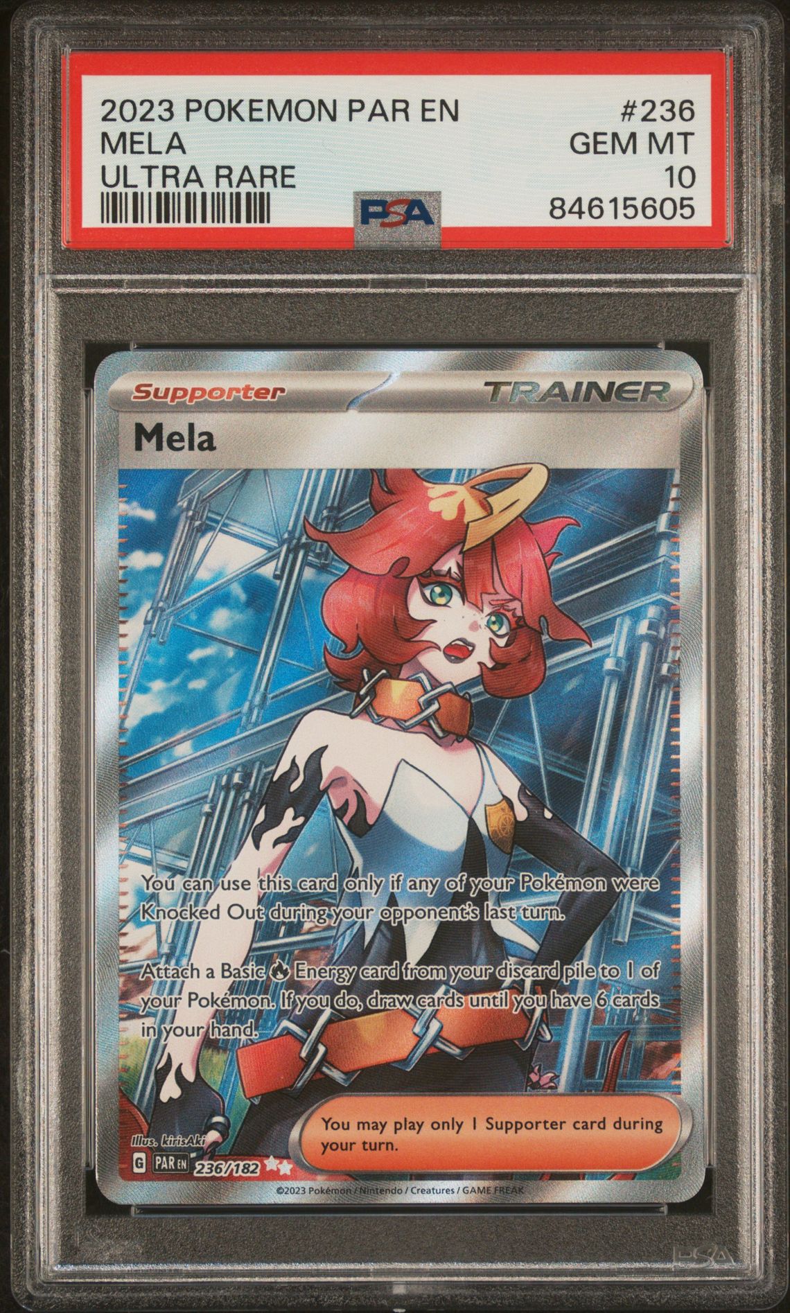 2023 Pokemon POKEMON PAR EN-PARADOX RIFT ULTRA RARE #236 Mela front