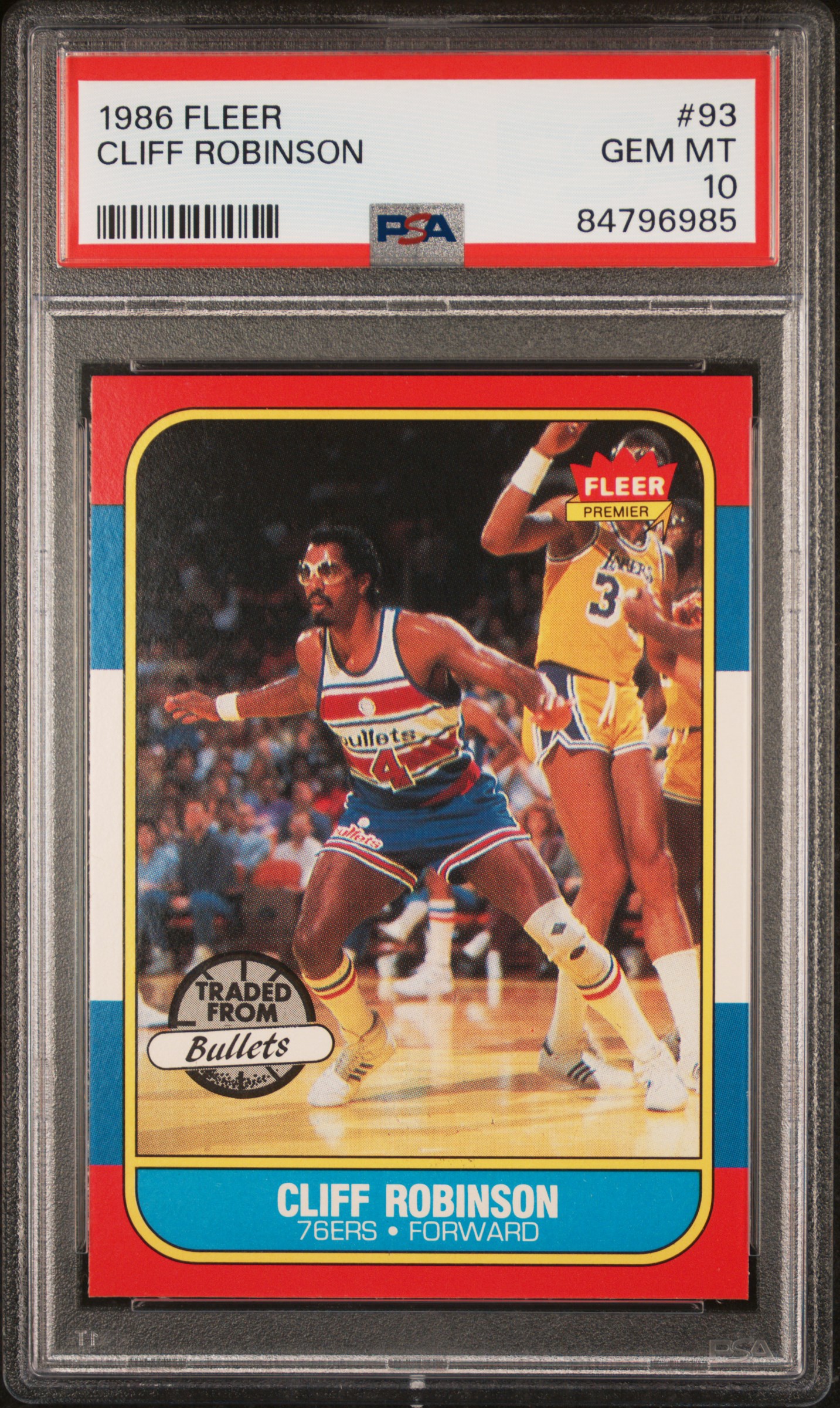 1986 FLEER #93 CLIFF ROBINSON