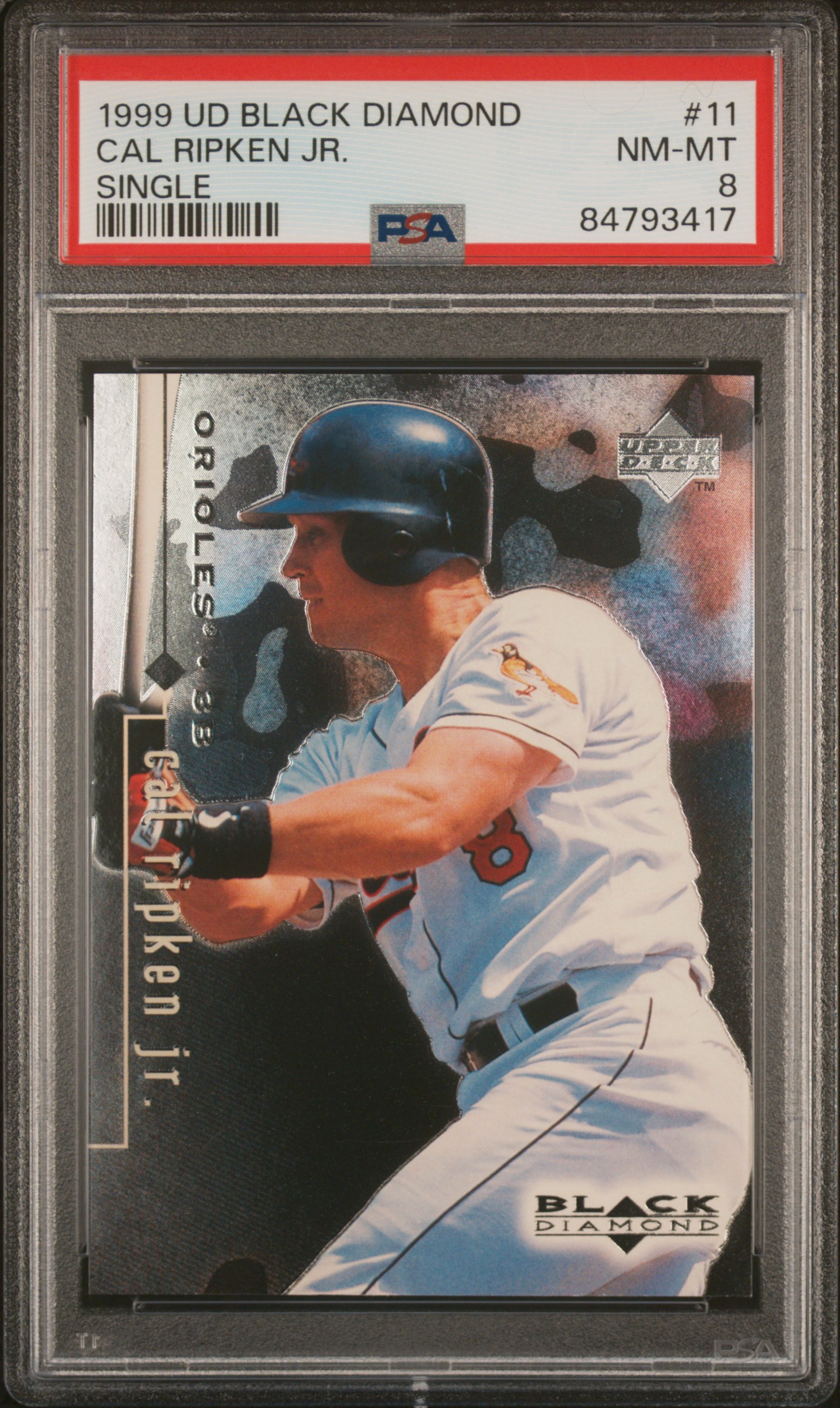 1999 UPPER DECK BLACK DIAMOND #11 CAL RIPKEN JR. SINGLE