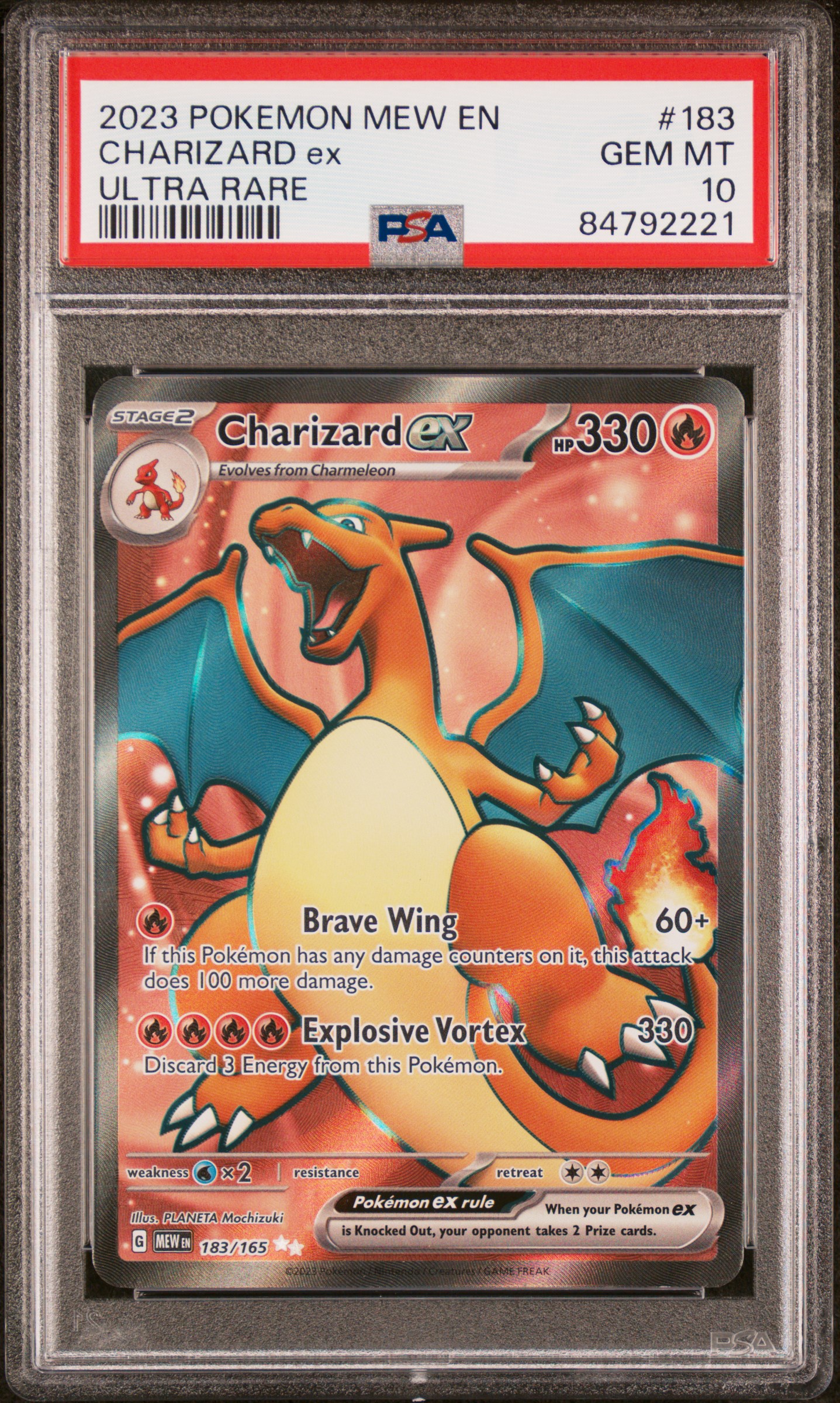 2023 POKEMON MEW EN-151 #183 CHARIZARD ex ULTRA RARE