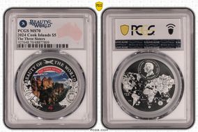 2024 $5 The Three Sisters Beauty of the World MS70