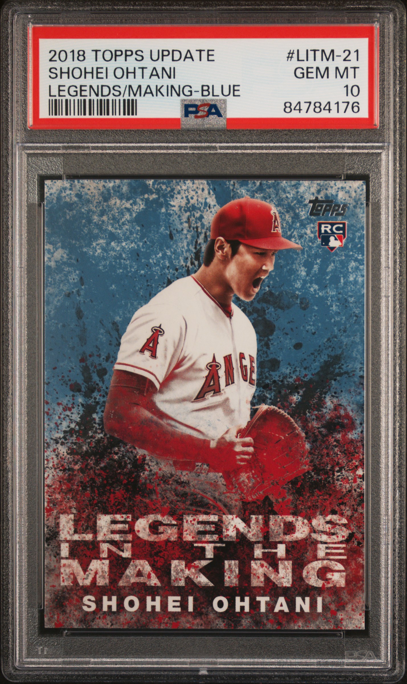 2018 TOPPS UPDATE LEGENDS IN THE MAKING #LITM-21 SHOHEI OHTANI LEGENDS/MAKING-BLUE