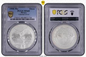 1998-Mo Onza Libertad Ag MS68