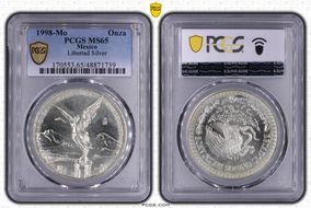 1998-Mo Onza Libertad Ag MS65