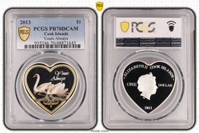 2013 $1 Yours Always PR70DCAM