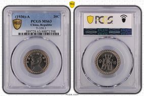 (1936)-A 二十五 20C Y-350.1 MS63