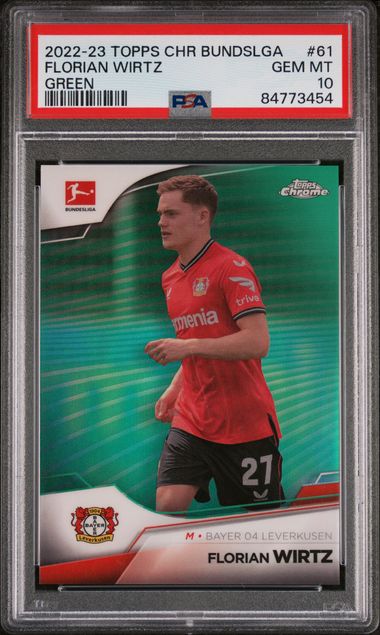 2022-23 Topps Chrome Bundesliga Green #61 Florian Wirtz (#58/99