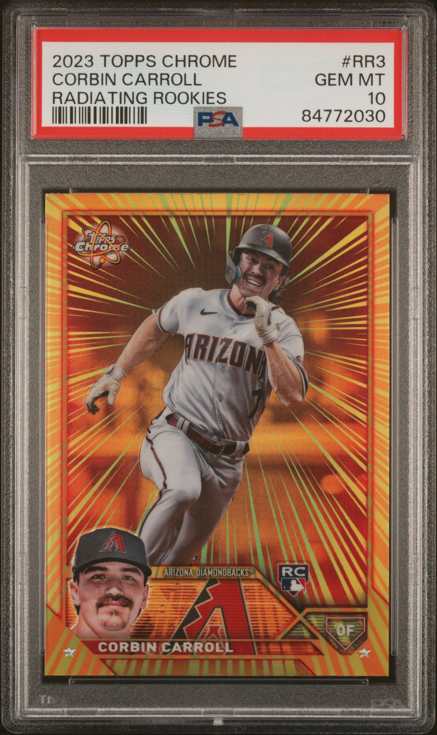 2023 TOPPS CHROME RADIATING ROOKIES #RR3 CORBIN CARROLL