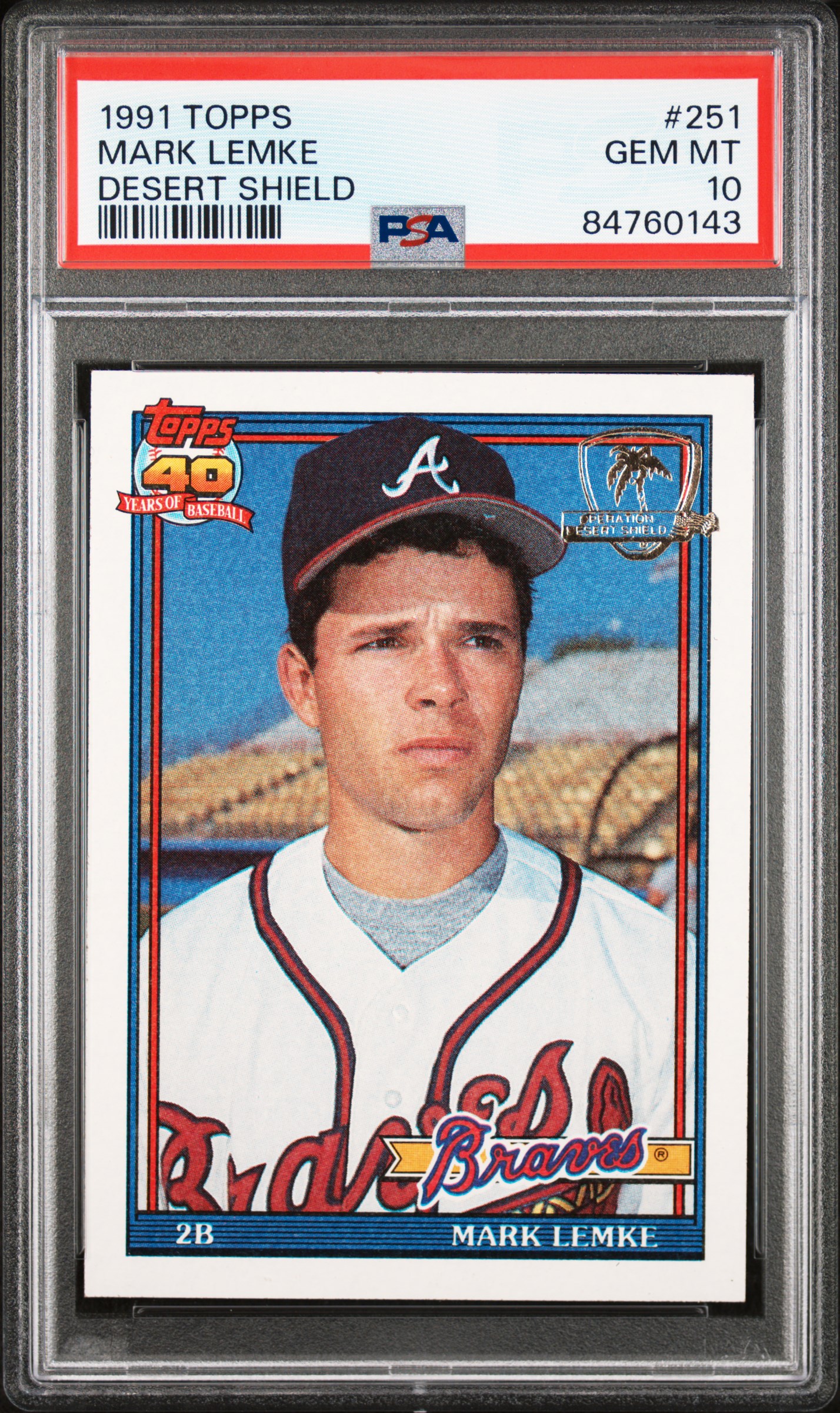 1991 TOPPS DESERT SHIELD #251 MARK LEMKE DESERT SHIELD