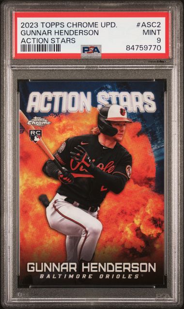 2023 Topps Chrome Update Action Stars Gunnar Henderson #Asc2 Mint 9 front