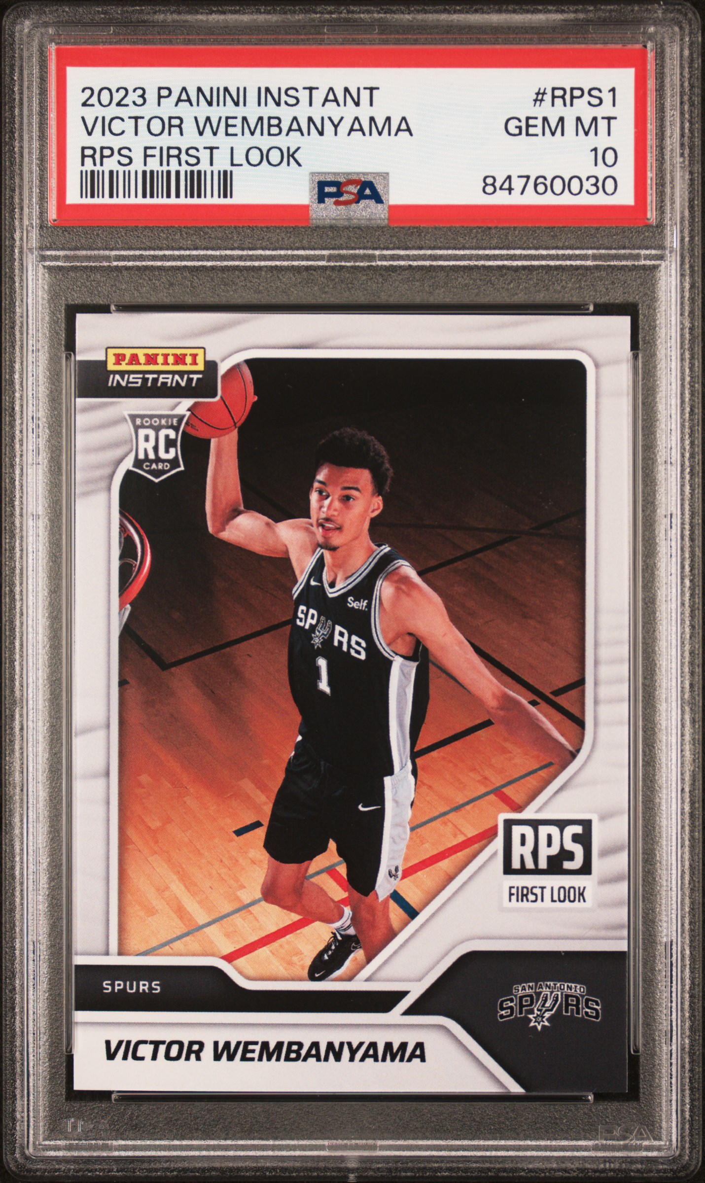 2023 PANINI INSTANT RPS FIRST LOOK #RPS1 VICTOR WEMBANYAMA