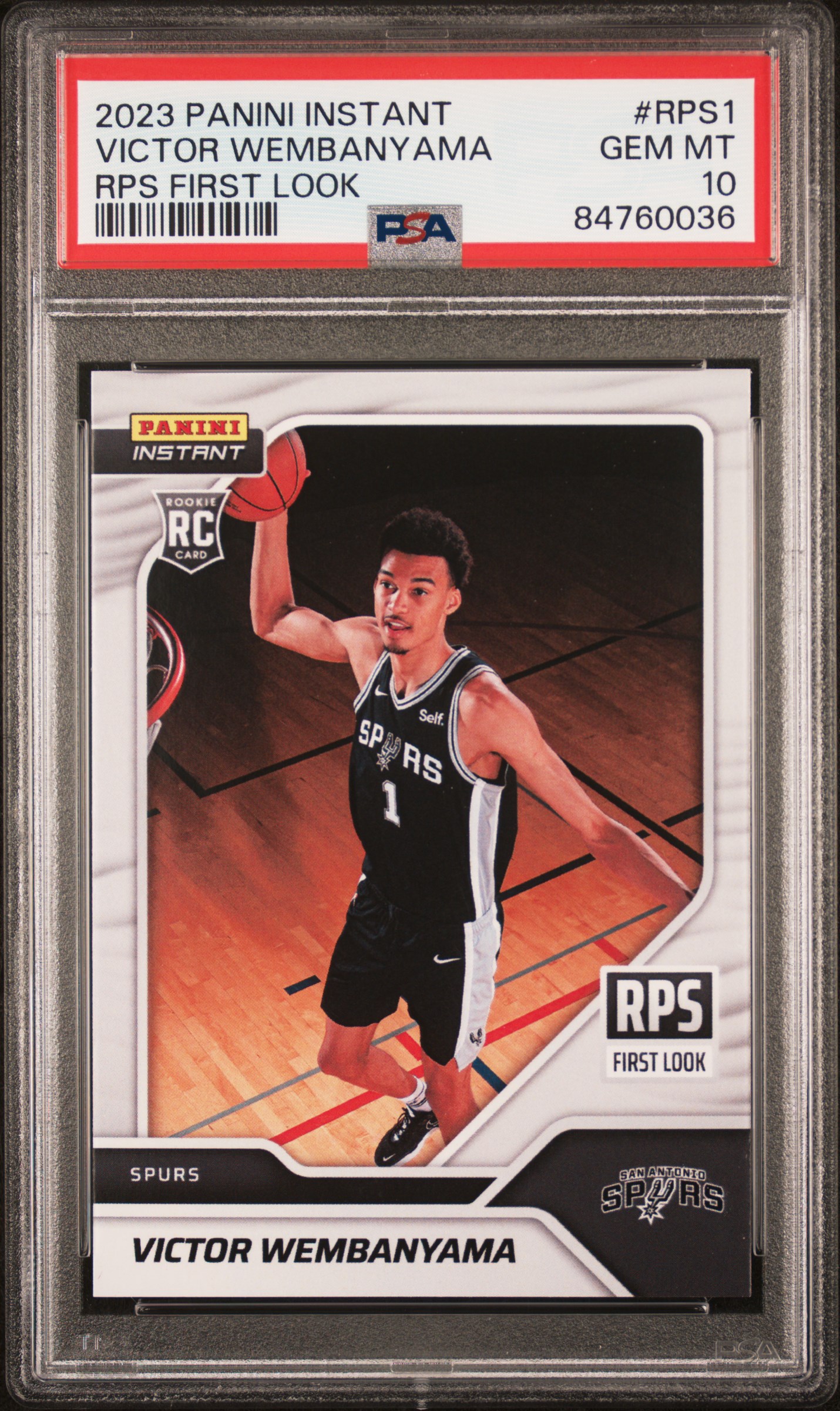 2023 PANINI INSTANT RPS FIRST LOOK #RPS1 VICTOR WEMBANYAMA