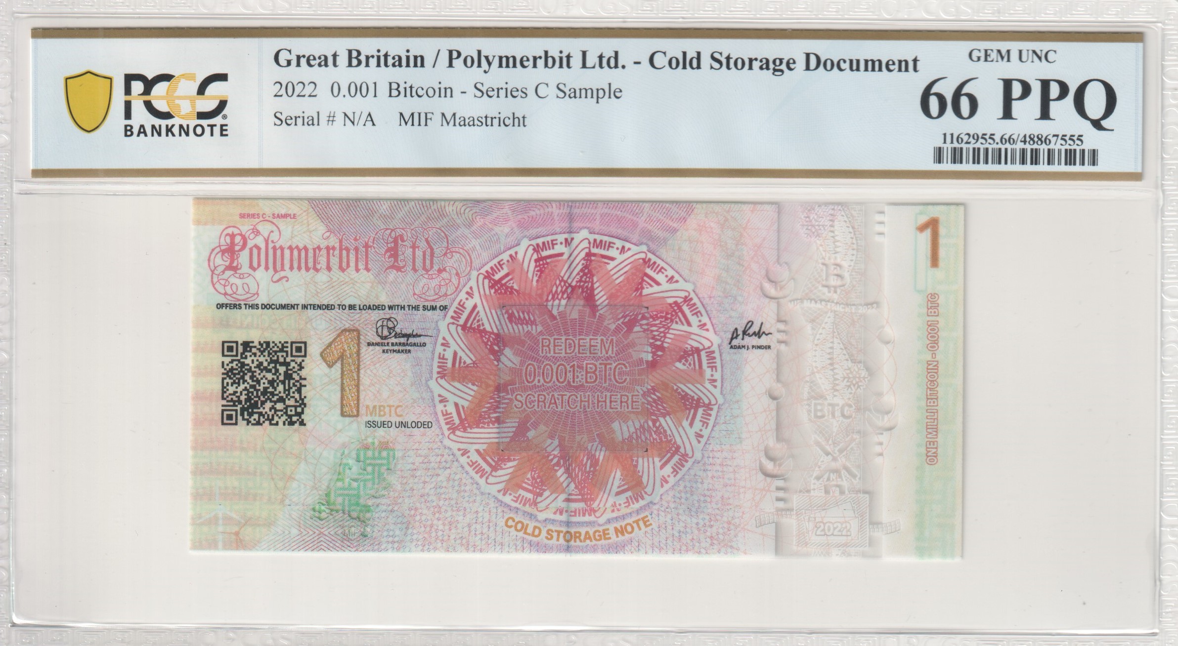 PCGS Certificate Verification Banknote Details for Cert #48867555