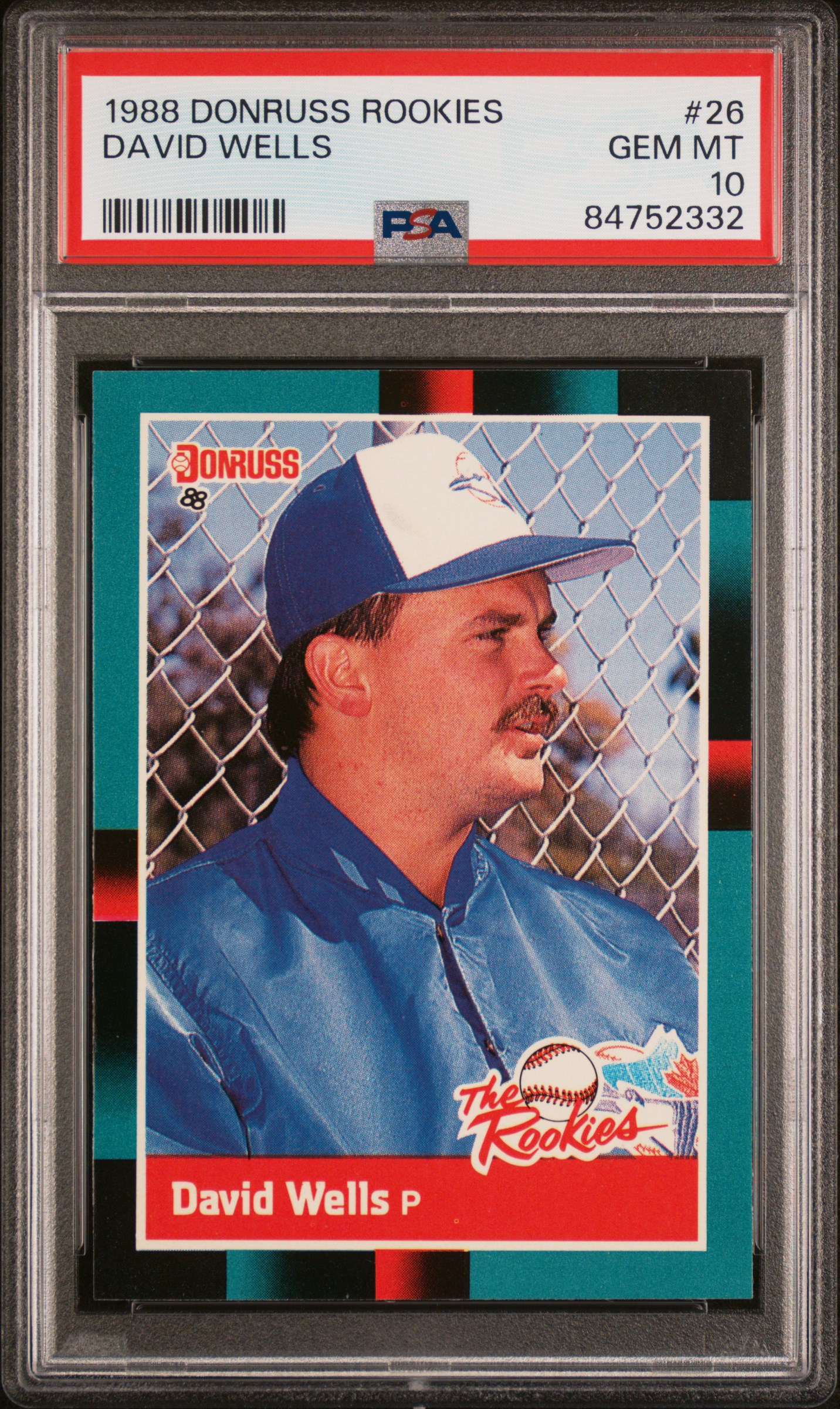 1988 DONRUSS ROOKIES #26 DAVID WELLS