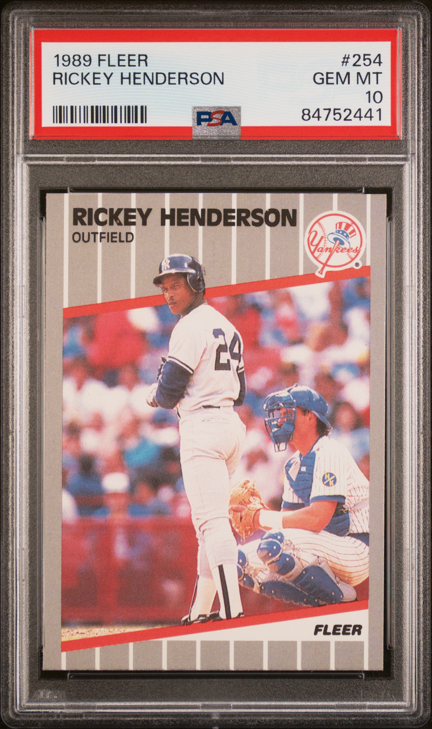 1989 FLEER #254 RICKEY HENDERSON