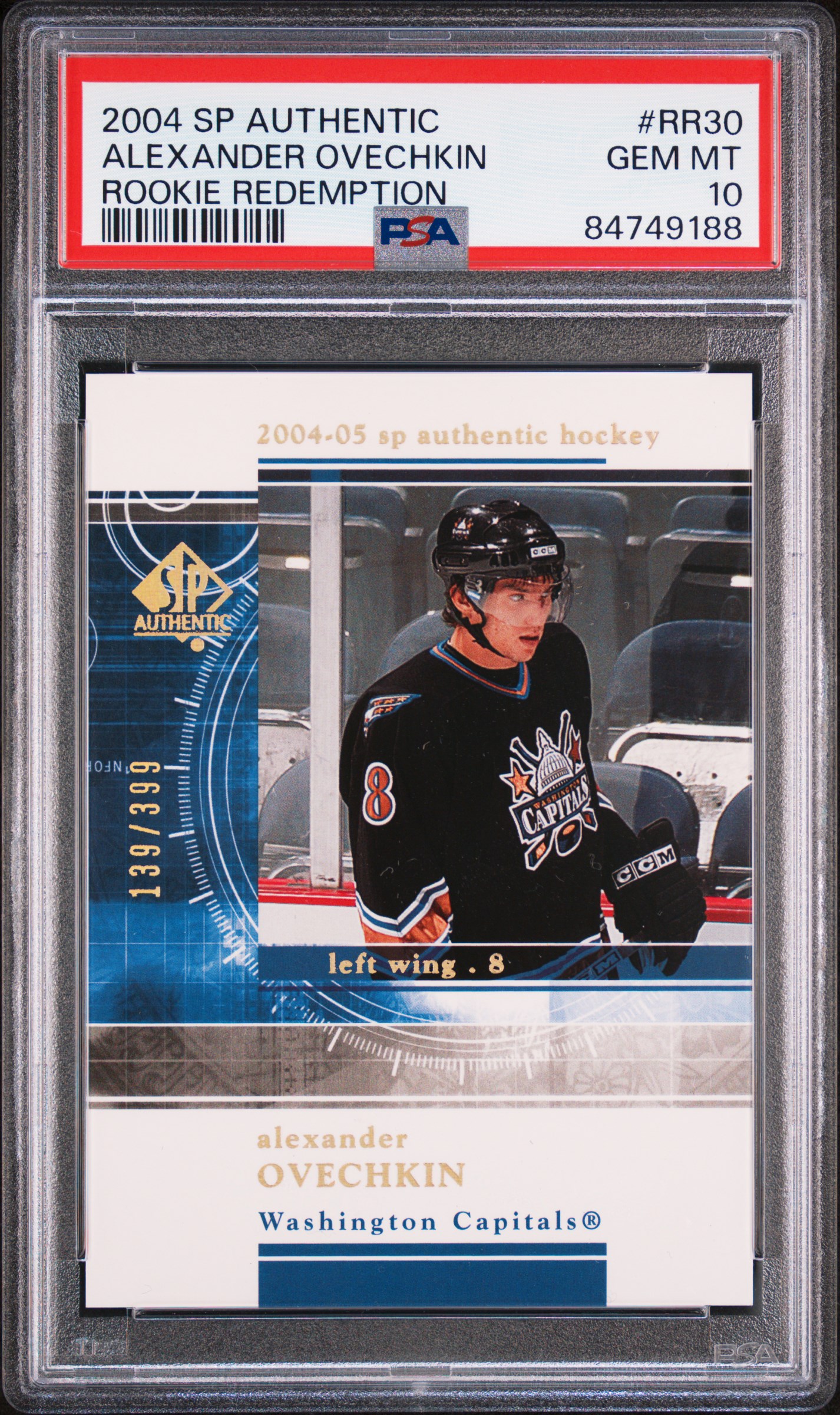 2004 SP AUTHENTIC ROOKIE REDEMPTION #RR30 ALEXANDER OVECHKIN ROOKIE REDEMPTION