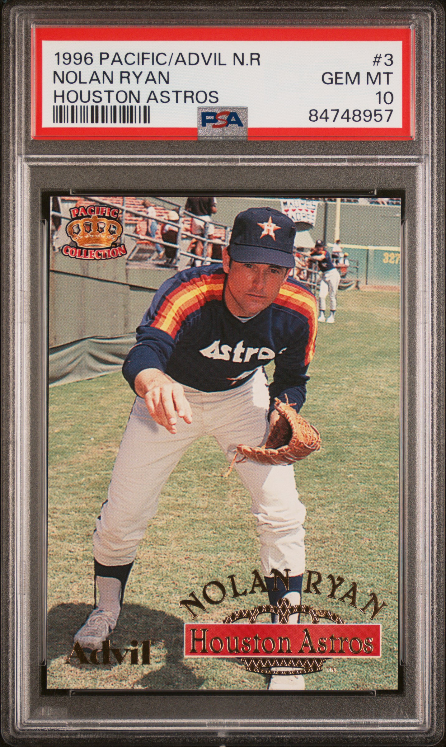 1996 PACIFIC/ADVIL NOLAN RYAN #3 NOLAN RYAN HOUSTON ASTROS