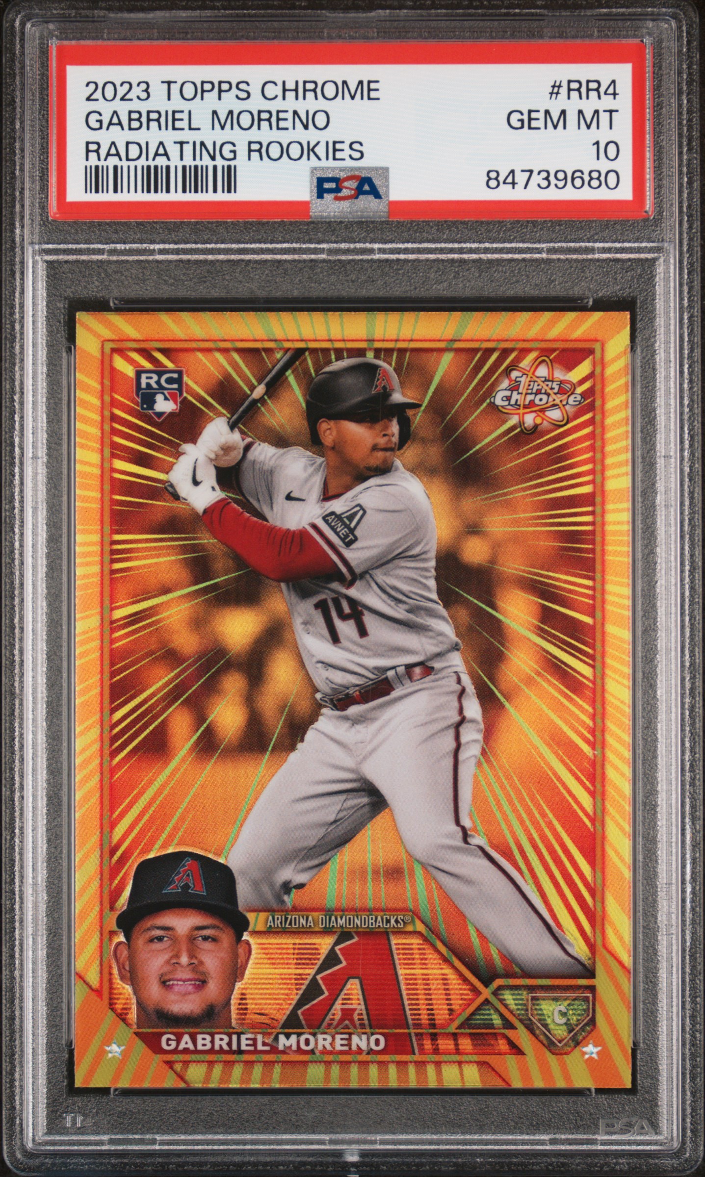 2023 TOPPS CHROME RADIATING ROOKIES #RR4 GABRIEL MORENO