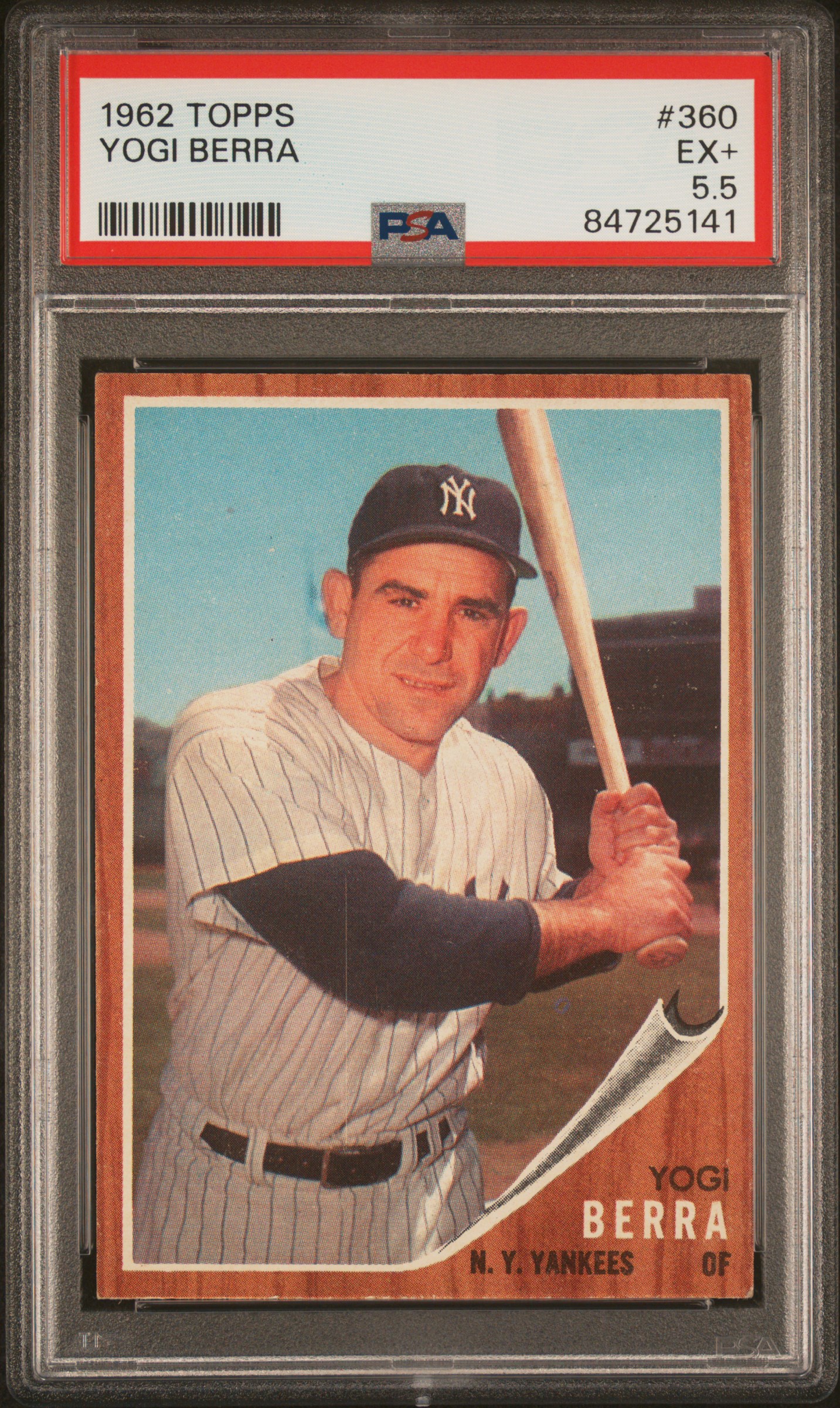 1962 TOPPS #360 YOGI BERRA