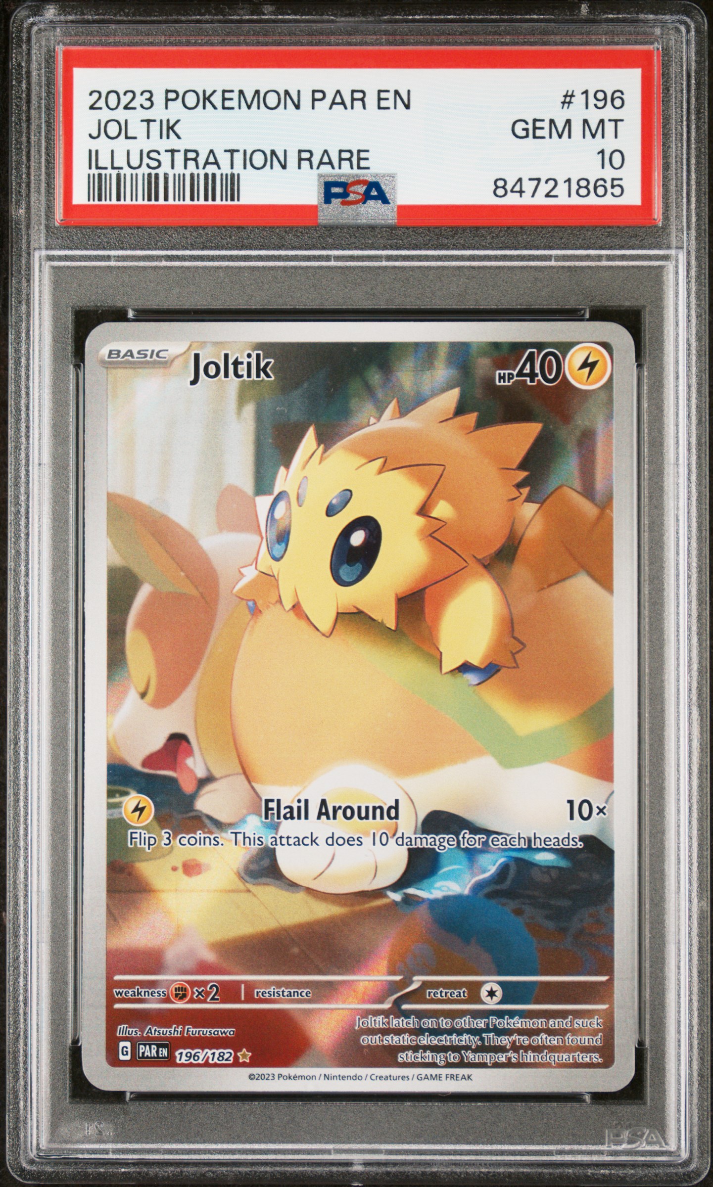 2023 POKEMON PAR EN-PARADOX RIFT #196 JOLTIK ILLUSTRATION RARE