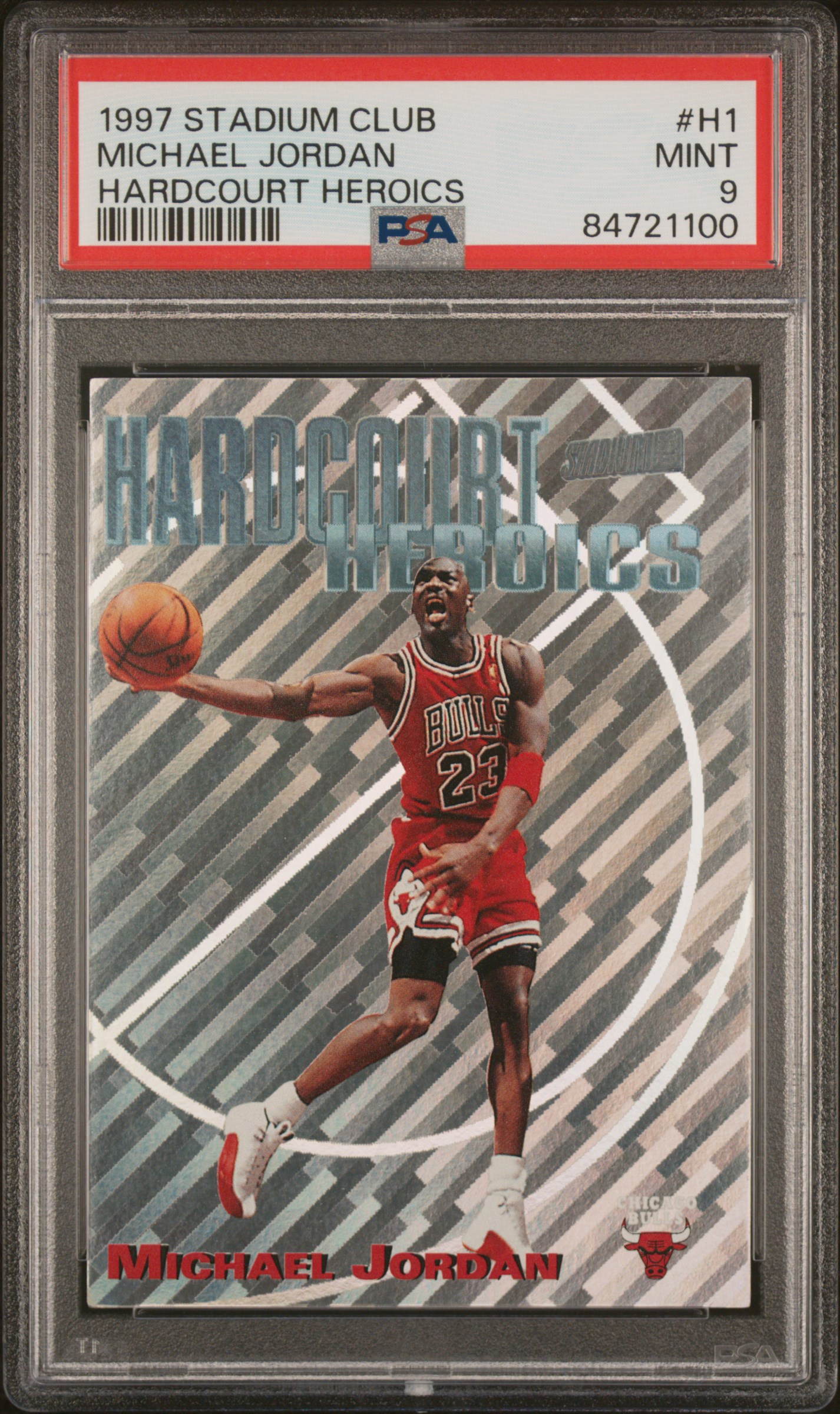 1997 STADIUM CLUB HARDCOURT HEROICS #H1 MICHAEL JORDAN HARDCOURT HEROICS
