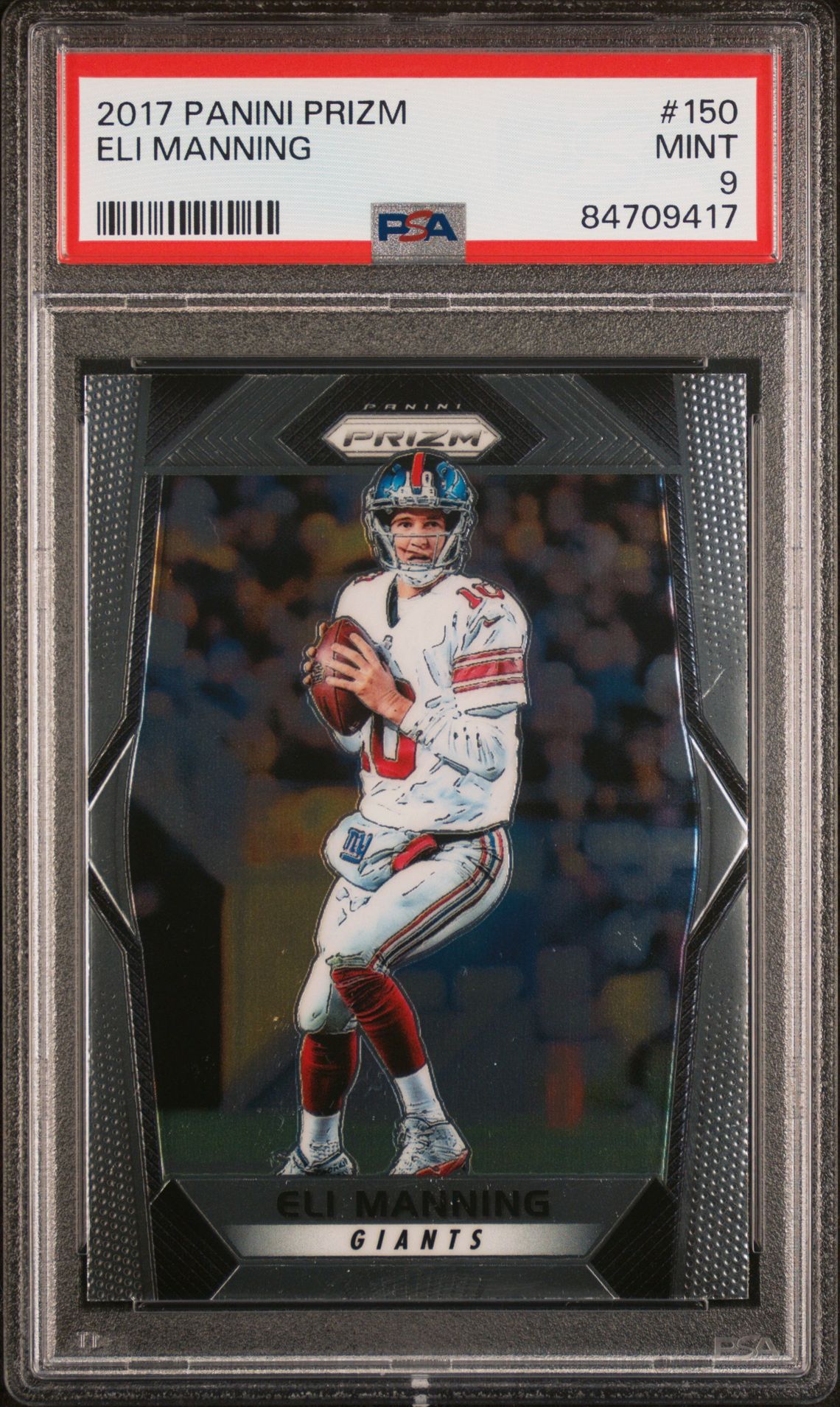 2017 Panini Prizm Eli Manning #150 Mint 9 front