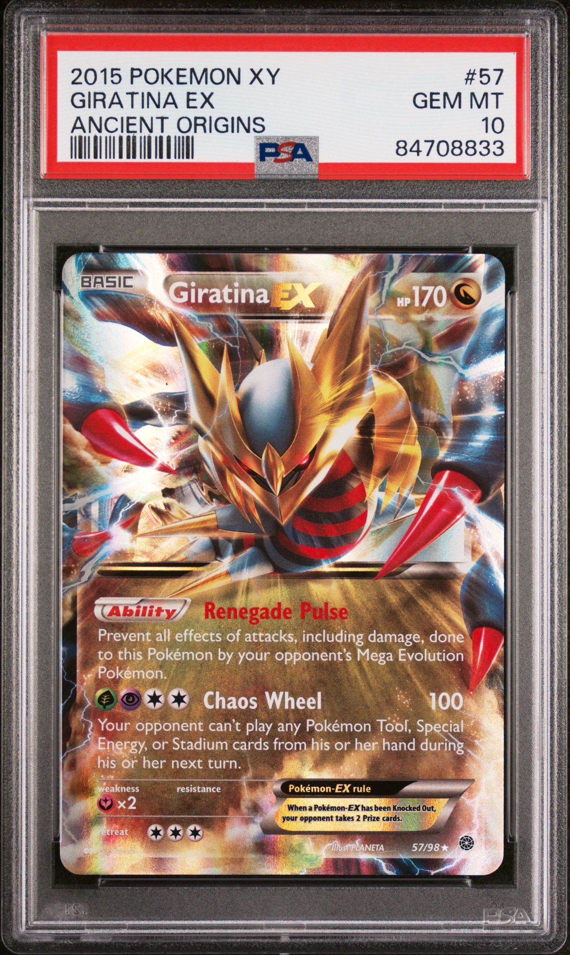 2015 Pokemon POKEMON XY ANCIENT ORIGINS #57 Giratina Ex front