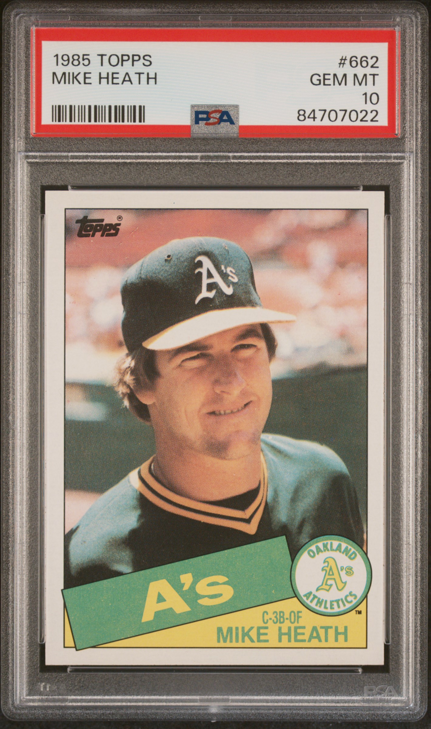 1985 TOPPS #662 MIKE HEATH