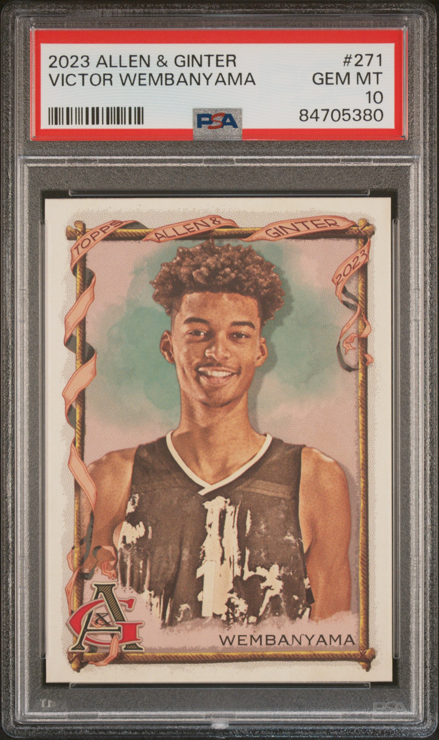 2023 Topps Allen & Ginter Victor Wembanyama #271 Gem Mt 10 front